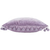 Dora Velvet Pom Pom Boudoir Filled Cushion 30cm x 50cm Lilac