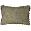 Yard Doze Woven Fringed Filled Cushion 40cm x 60cm Moss