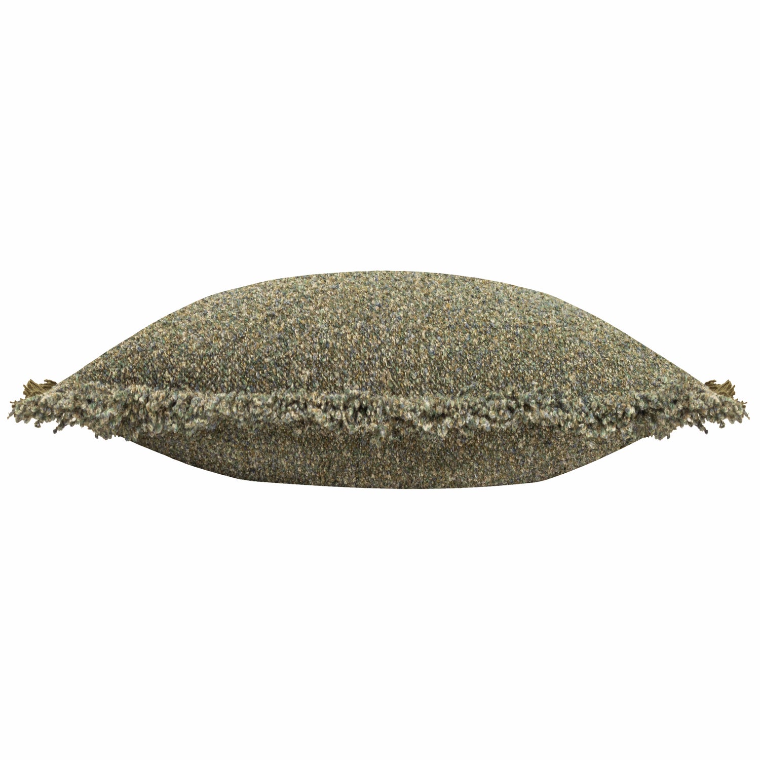 Yard Doze Woven Fringed Filled Cushion 40cm x 60cm Moss