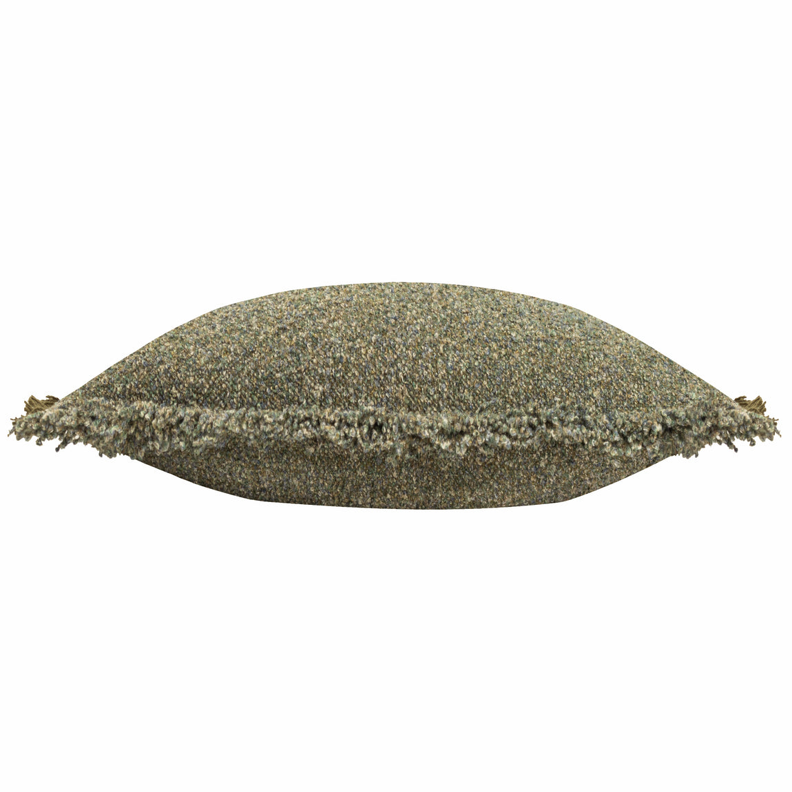 Yard Doze Woven Fringed Filled Cushion 40cm x 60cm Moss