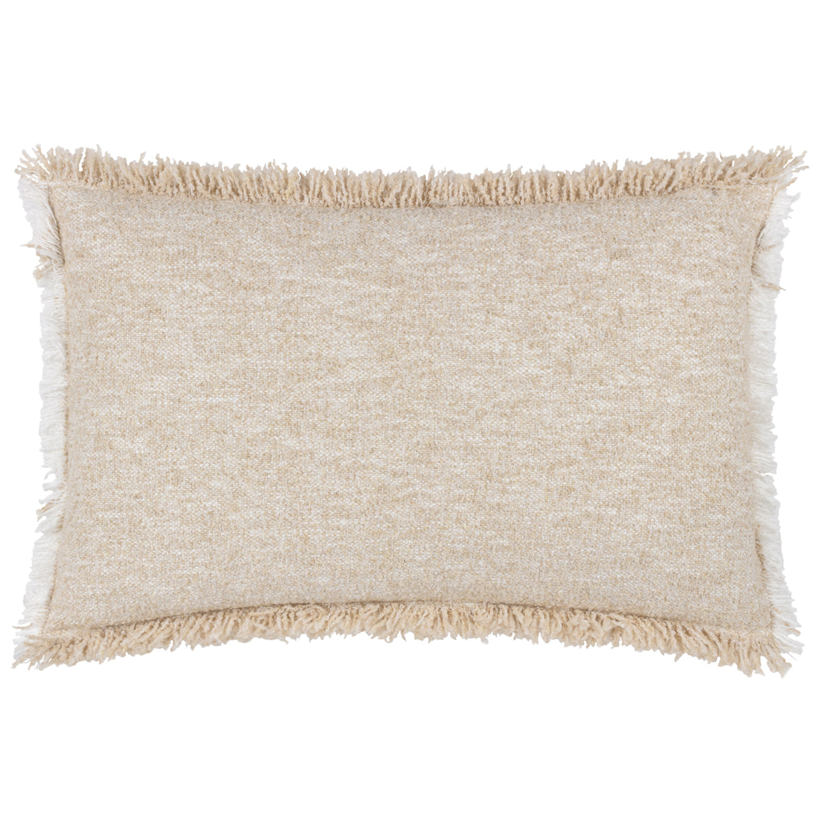 Yard Doze Woven Fringed Filled Cushion 40cm x 60cm Natural