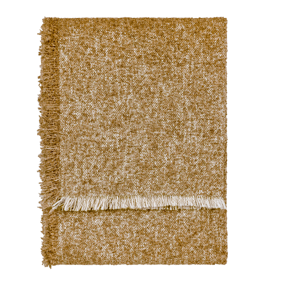 Doze Woven Fringed Throw 130cm x 170cm Biscuit