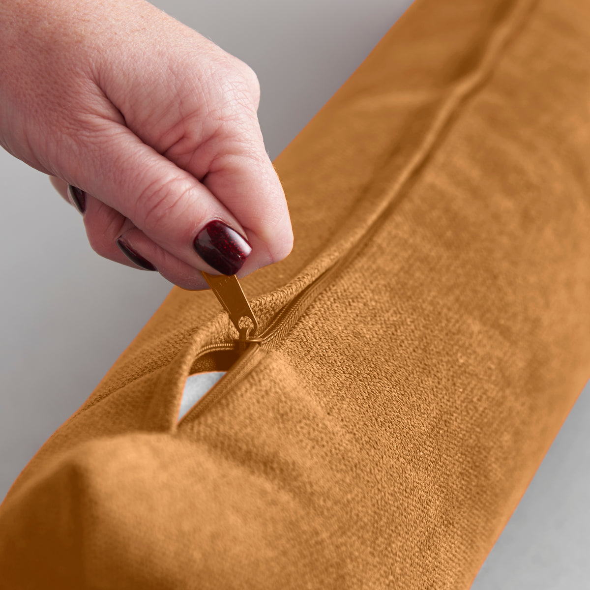 Chenille Draught Excluder Tan