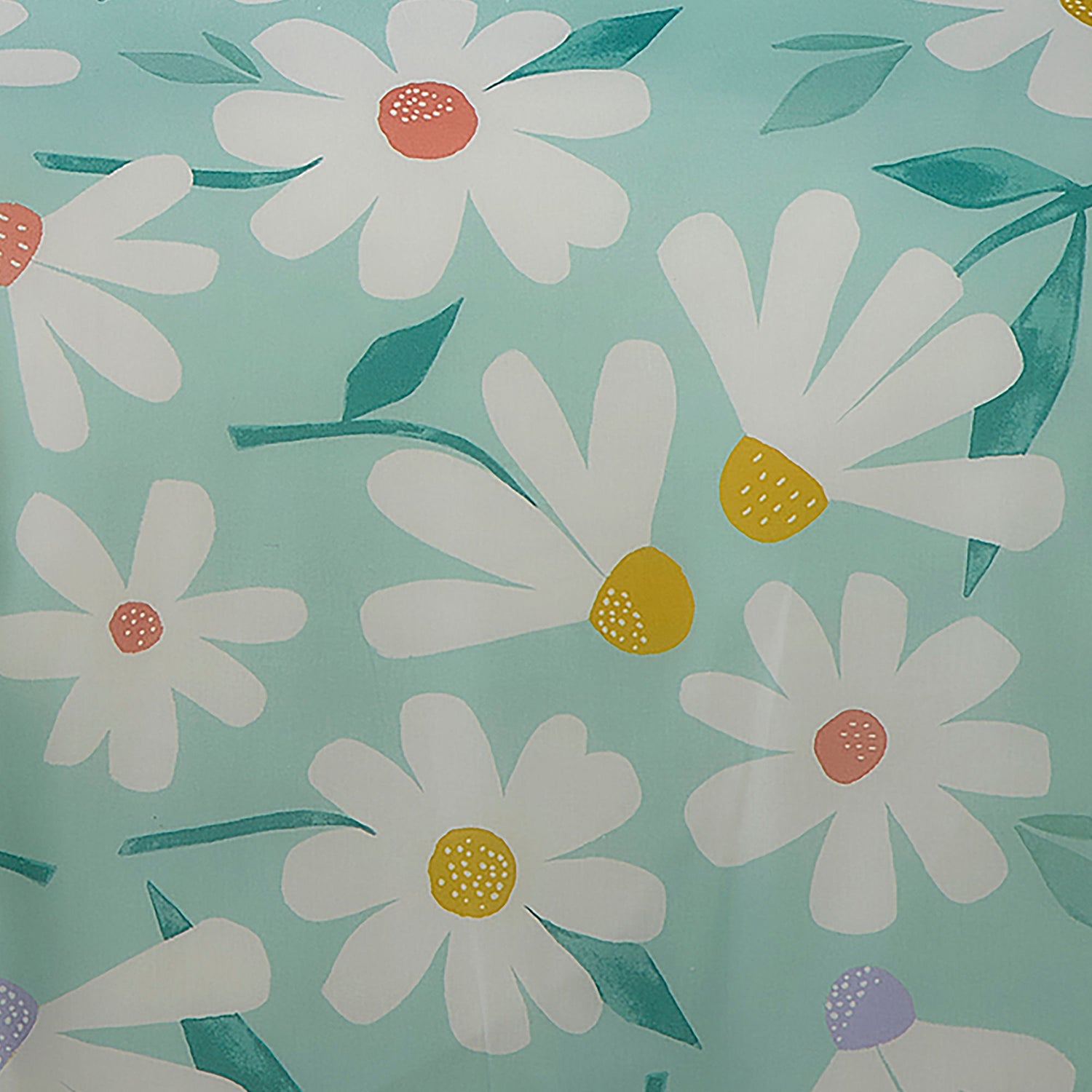 Fusion Daisy Floral Reversible Duvet Cover Bedding Set Duck Egg