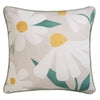 Fusion Daisy Outdoor Filled Cushion 43cm x 43cm Natural