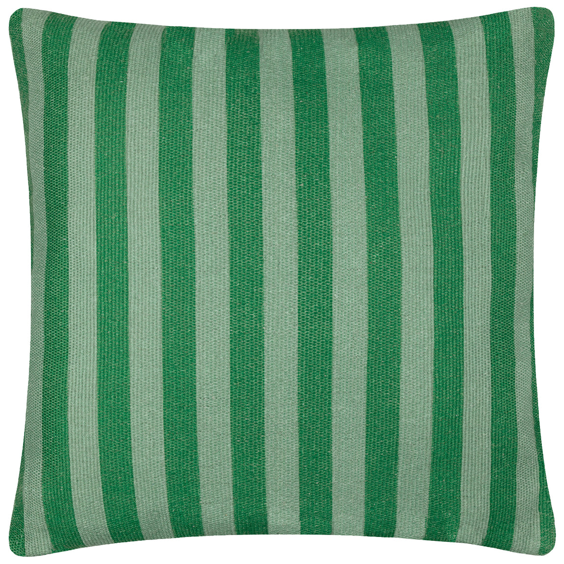 Furn. Deck Stripe Woven Outdoor 59cm x 59cm Filled Cushion Green