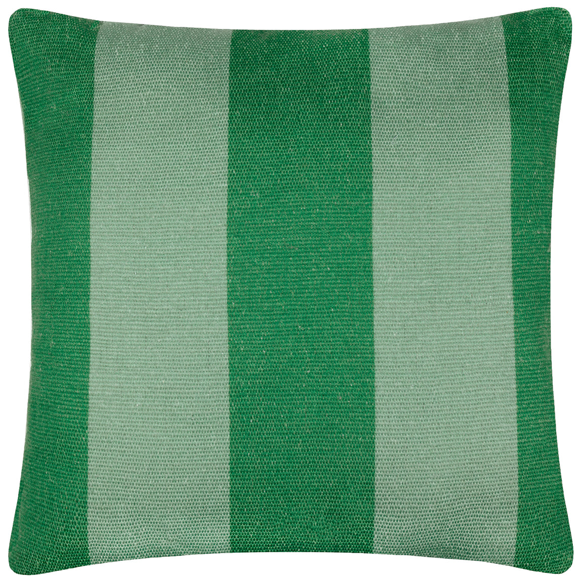 Furn. Deck Stripe Woven Outdoor 59cm x 59cm Filled Cushion Green
