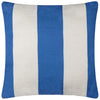 Furn. Deck Stripe Woven Outdoor 59cm x 59cm Filled Cushion White Blue