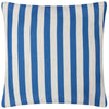 Furn. Deck Stripe Woven Outdoor 59cm x 59cm Filled Cushion White Blue