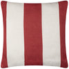 Furn. Deck Stripe Woven Outdoor 59cm x 59cm Filled Cushion White Red