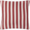 Furn. Deck Stripe Woven Outdoor 59cm x 59cm Filled Cushion White Red