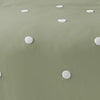 Appletree Dot Garden Duvet Cover Bedding Set Sage