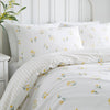 Dreams and Drapes Ditsy Floral Seersucker Duvet Cover Bedding Set Yellow