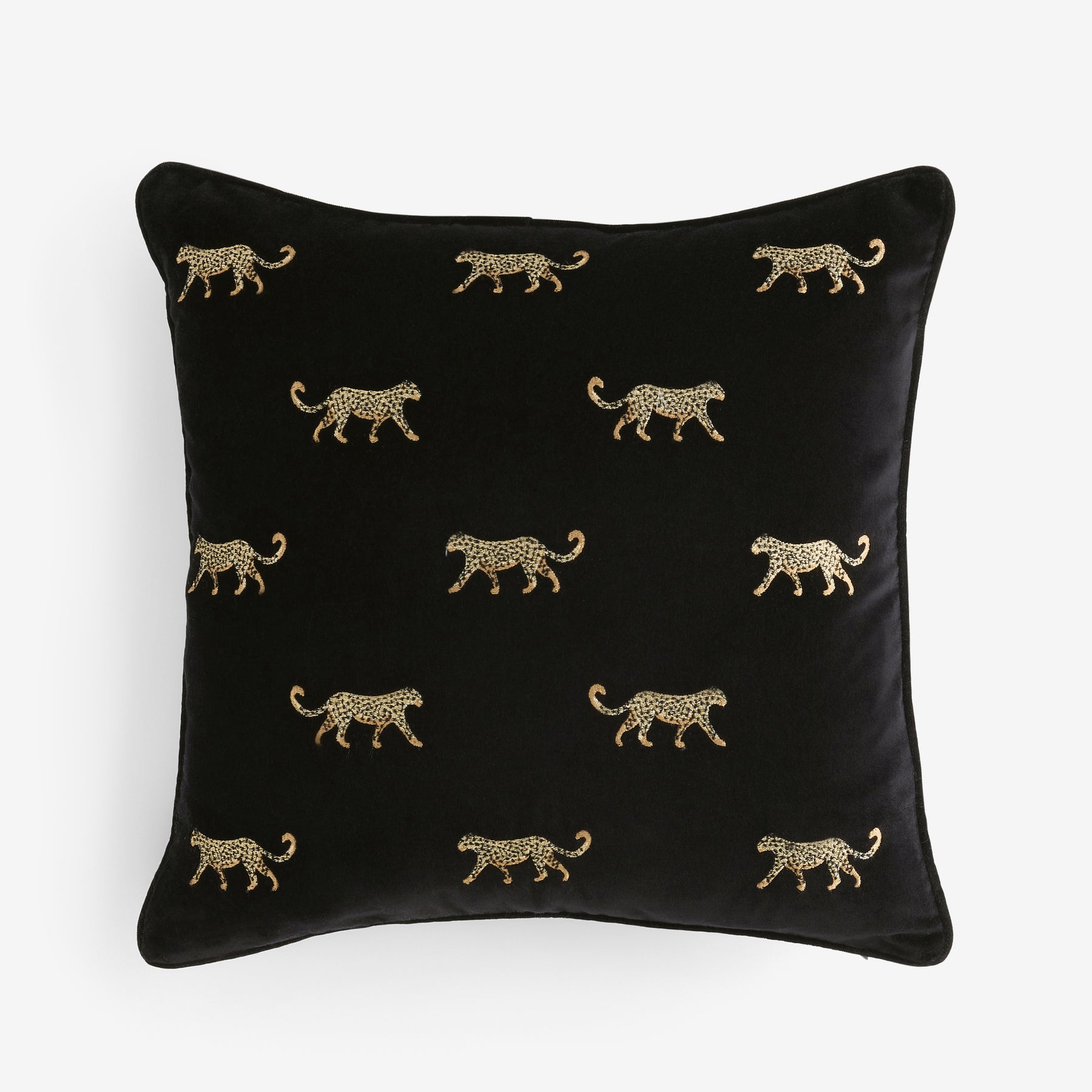 Clarke & Clarke Duma Feather Filled Cushion 43cm x 43cm Noir