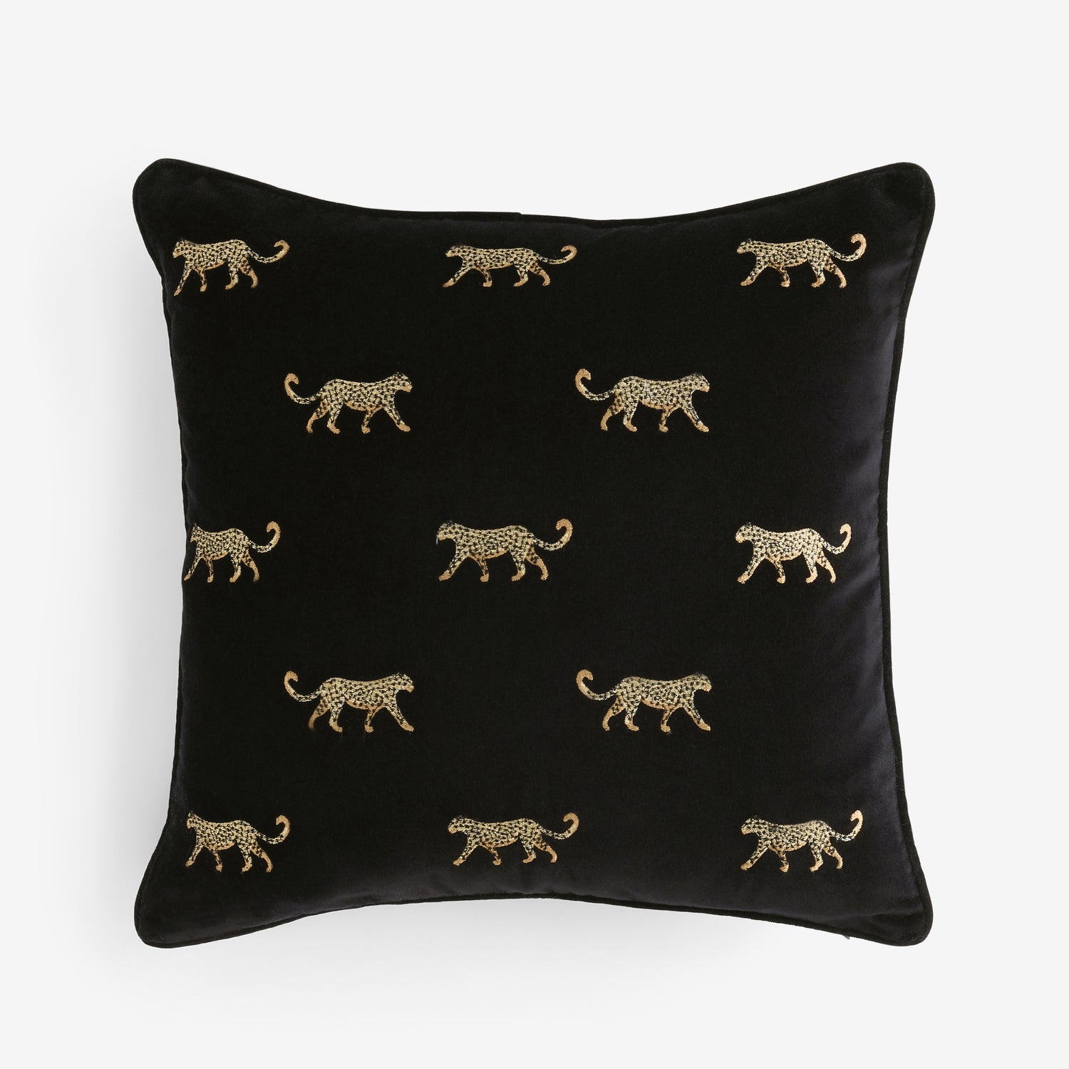 Clarke & Clarke Duma Polyester Filled Cushion 43cm x 43cm Noir