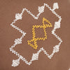Durdle Embroidered Filled Cushion 45cm x 45cm Cocoa