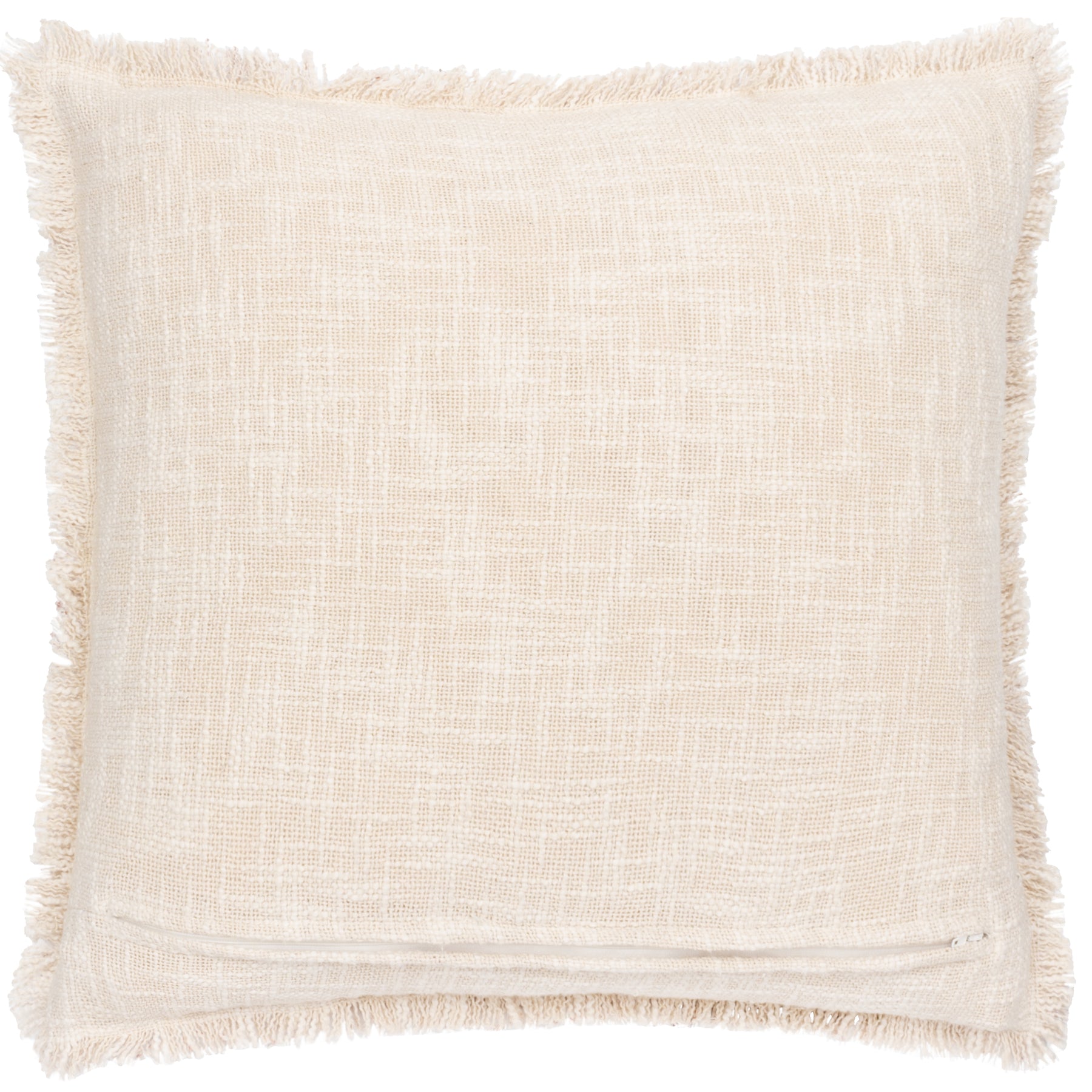 Durelle Damask Fringed Filled Cushion 50cm x 50cm Coral