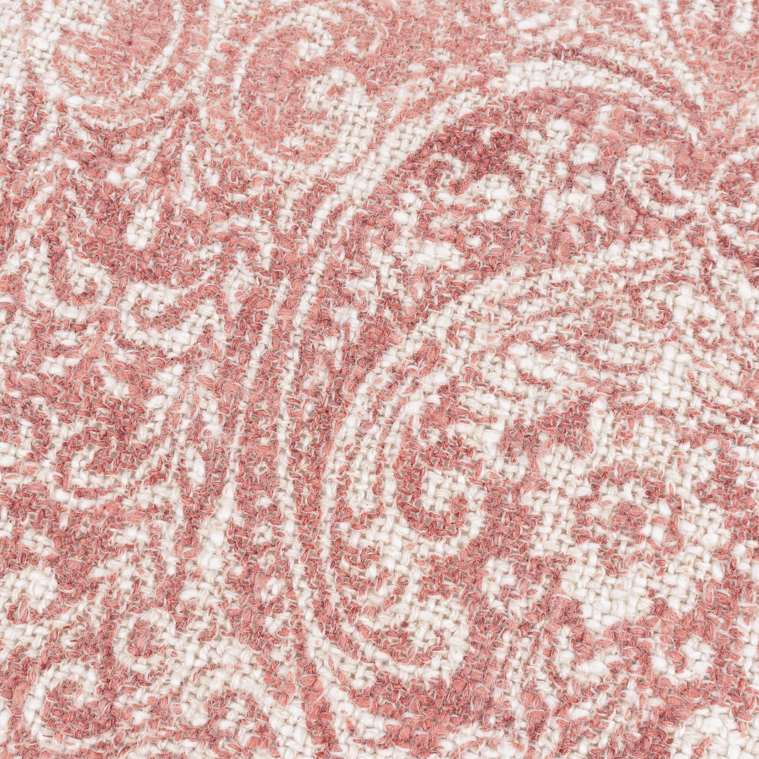 Durelle Damask Fringed Filled Cushion 50cm x 50cm Coral