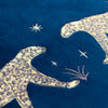Wylder Tropics Dusk Leopard Embroidered Filled Cushion 50cm x 50cm Navy