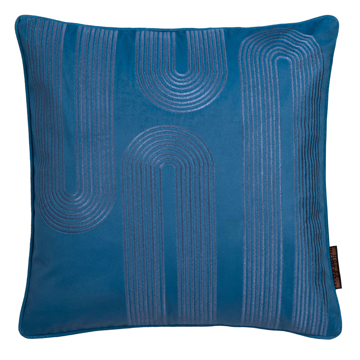 Laurence Llewelyn-Bowen Diva Embroidered 43cm x 43cm Filled Cushion Teal