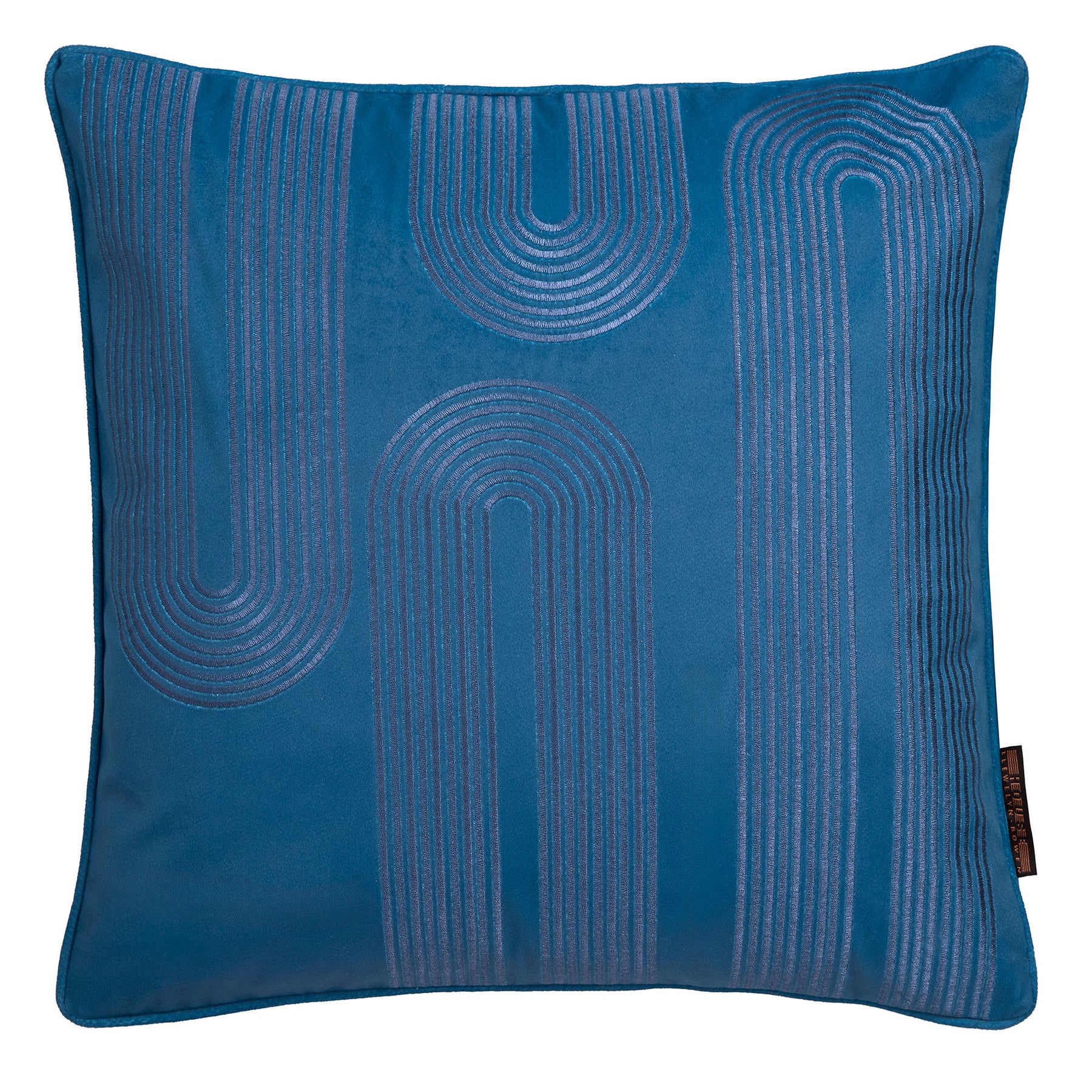 Laurence Llewelyn-Bowen Diva Embroidered 43cm x 43cm Filled Cushion Teal