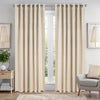 Diamondo Velvet Ready Made Eyelet Blackout Curtains Cream