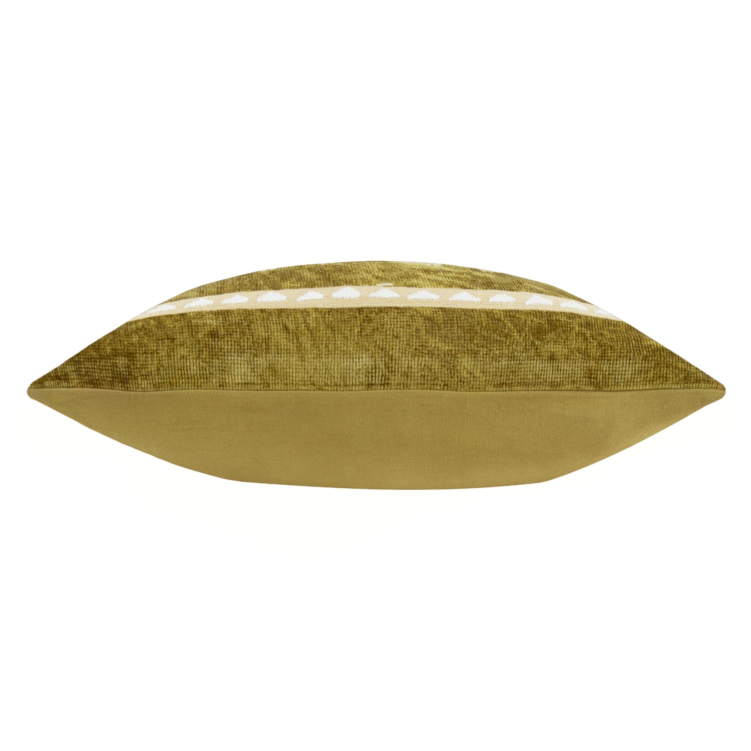 Dynasty Tiger Embroidered Chenille Filled Cushion 50cm x 50cm Amber Green