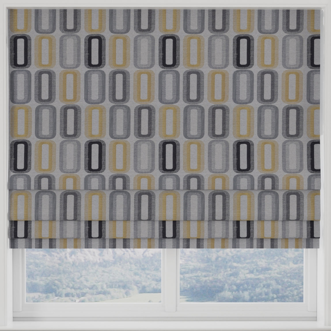 Dahl Made to Measure Roman Blind Ochre