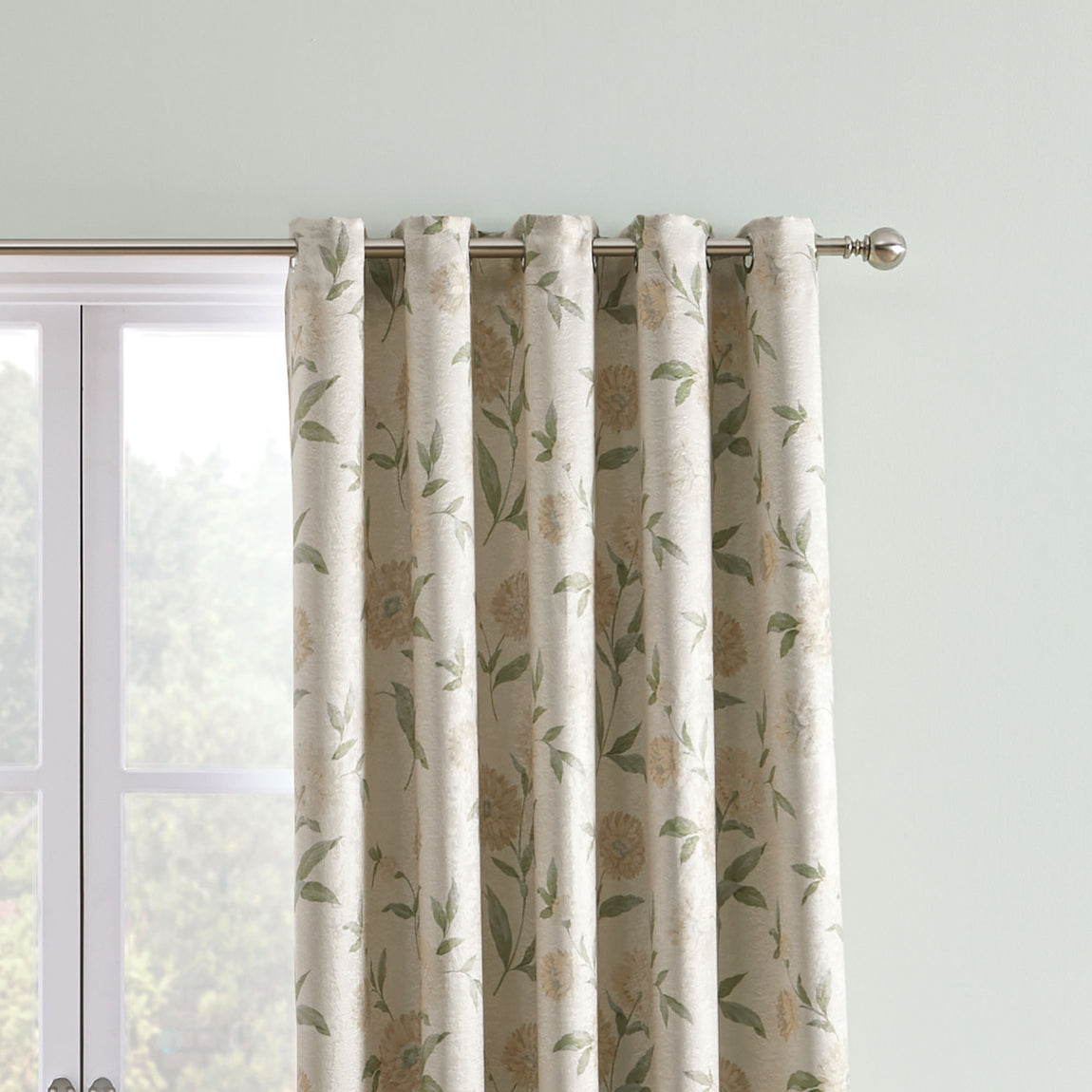 Dreams & Drapes Dahlia Ready Made Eyelet Curtains Natural