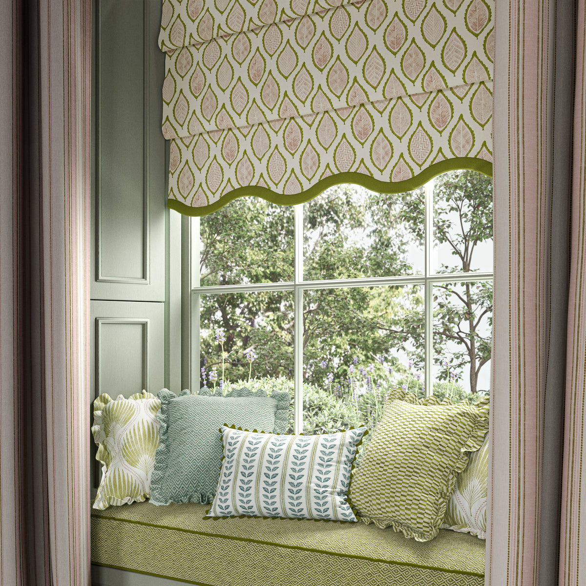 Ashley Wilde Ava Printed Fabric Pear