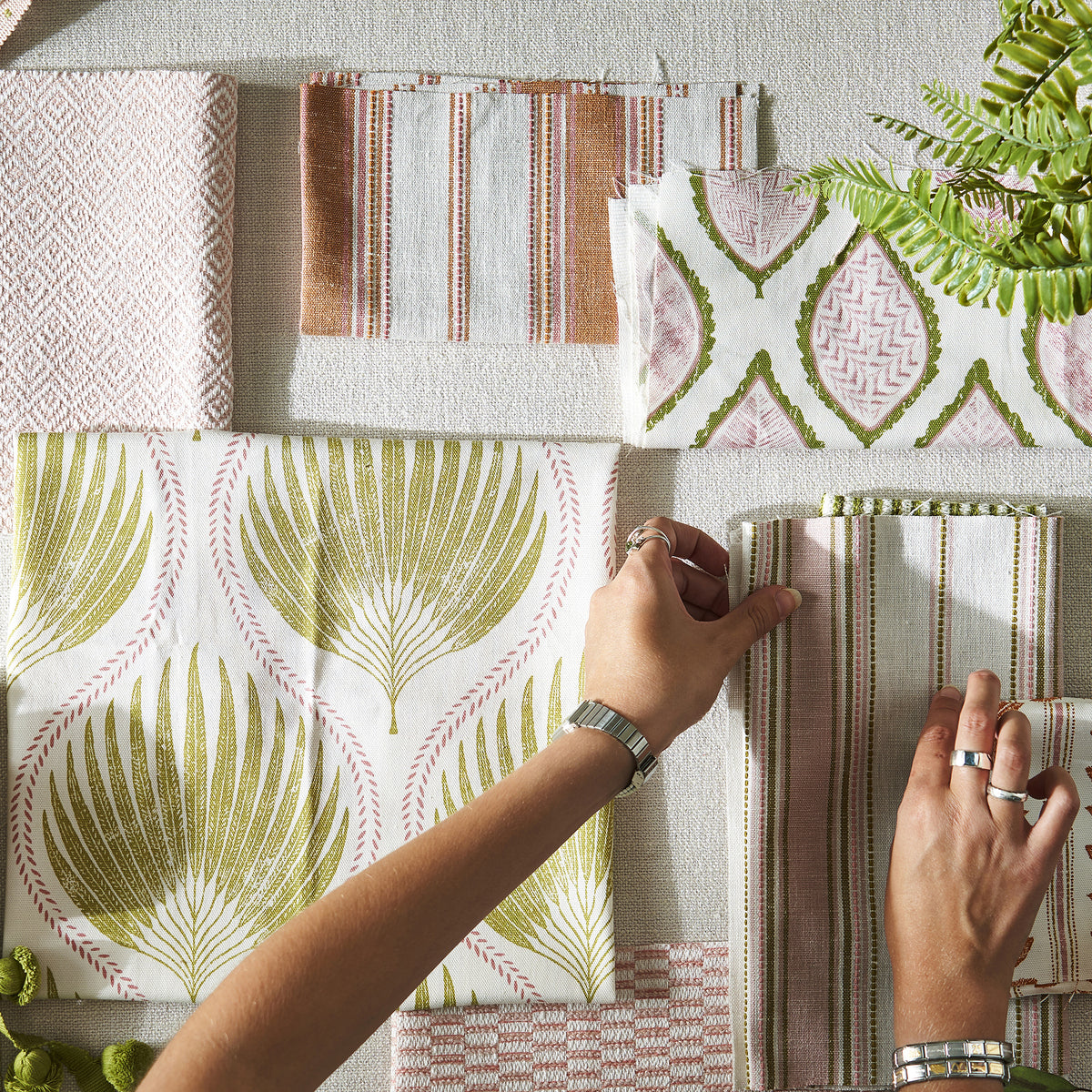 Ashley Wilde Ava Printed Fabric Pear