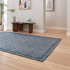 Catherine Lansfield Deco Peacock Washable Rug Blue