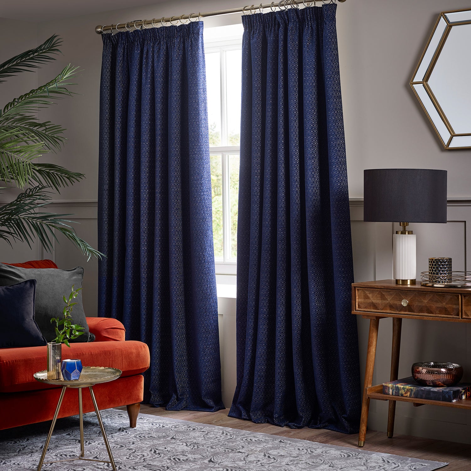 HOUSE Llewelyn-Bowen Divina Fabric Midnight