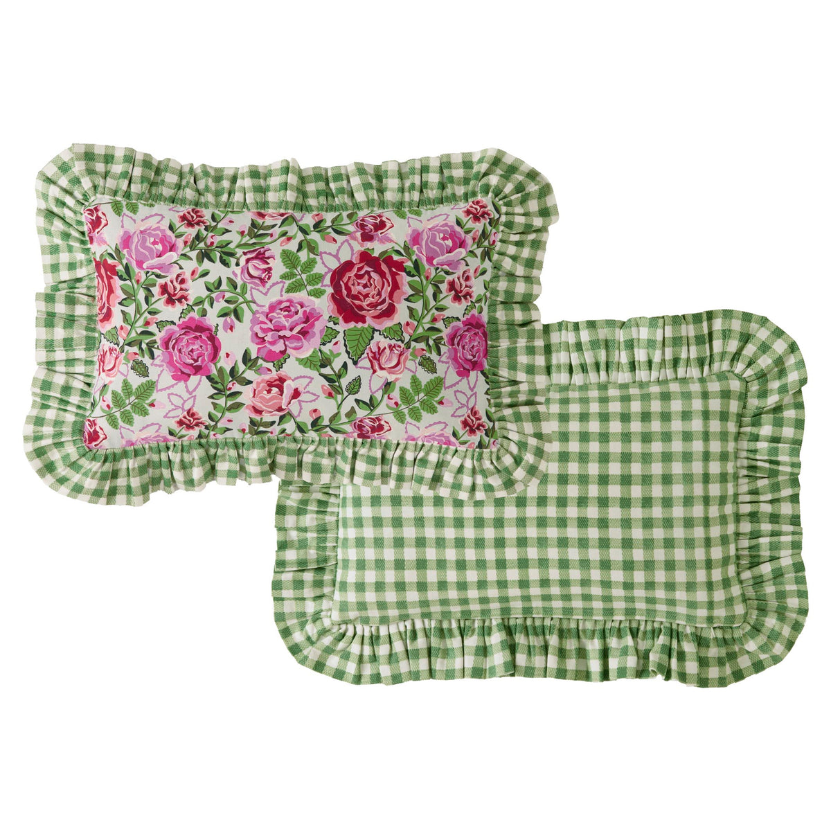 Cath Kidston Dolly Rose Filled Cushion 30cm x 50cm Sage