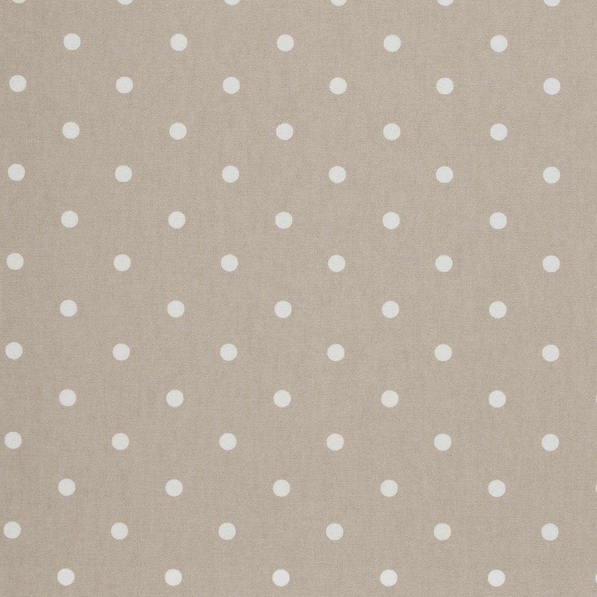 Clarke & Clarke Dotty PVC Fabric Taupe
