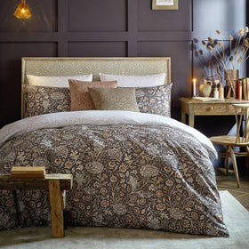 William Morris At Home Double Bough Duvet Cover Bedding Set Heather