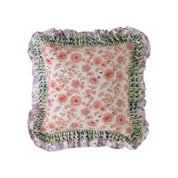 Cath Kidston Double Ruffle Filled Cushion 45cm x 45cm Multi