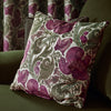 HOUSE Llewelyn-Bowen Down The Dilly Printed Velvet Fabric Damson