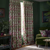 HOUSE Llewelyn-Bowen Down The Dilly Printed Velvet Fabric Damson