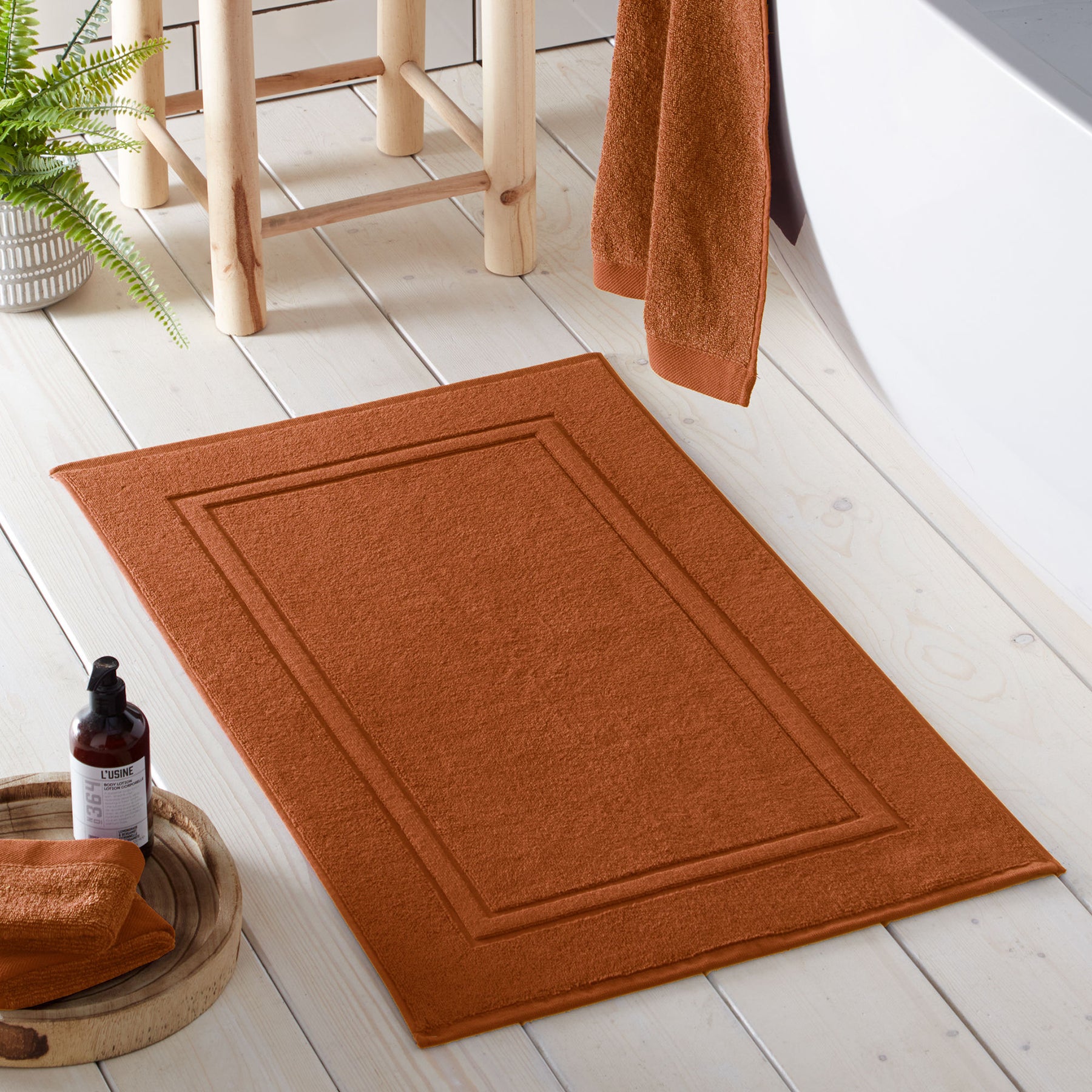 Abode Eco Bath Mat Terracotta