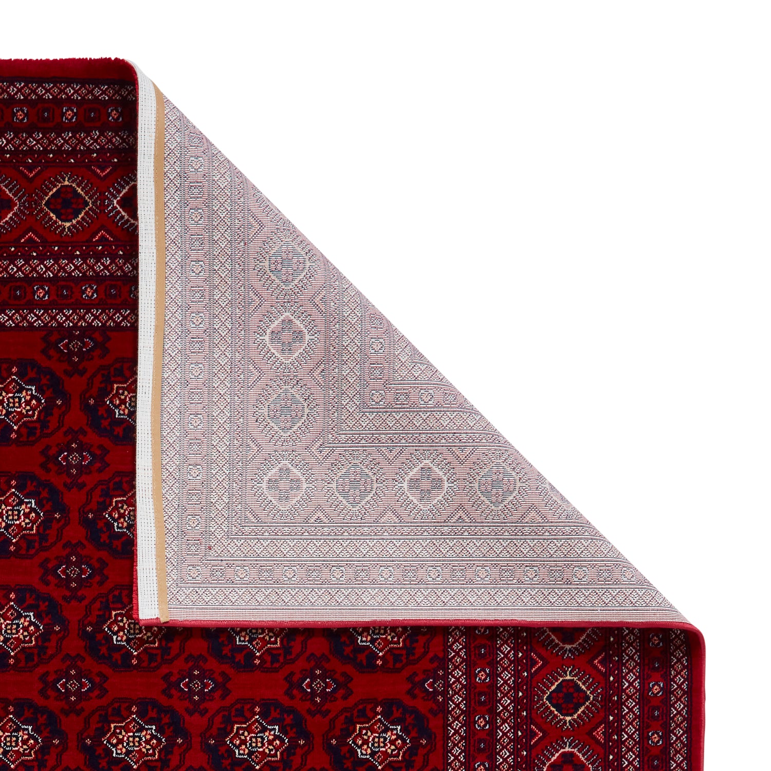Dubai 62098 Smooth Pile Rug Red
