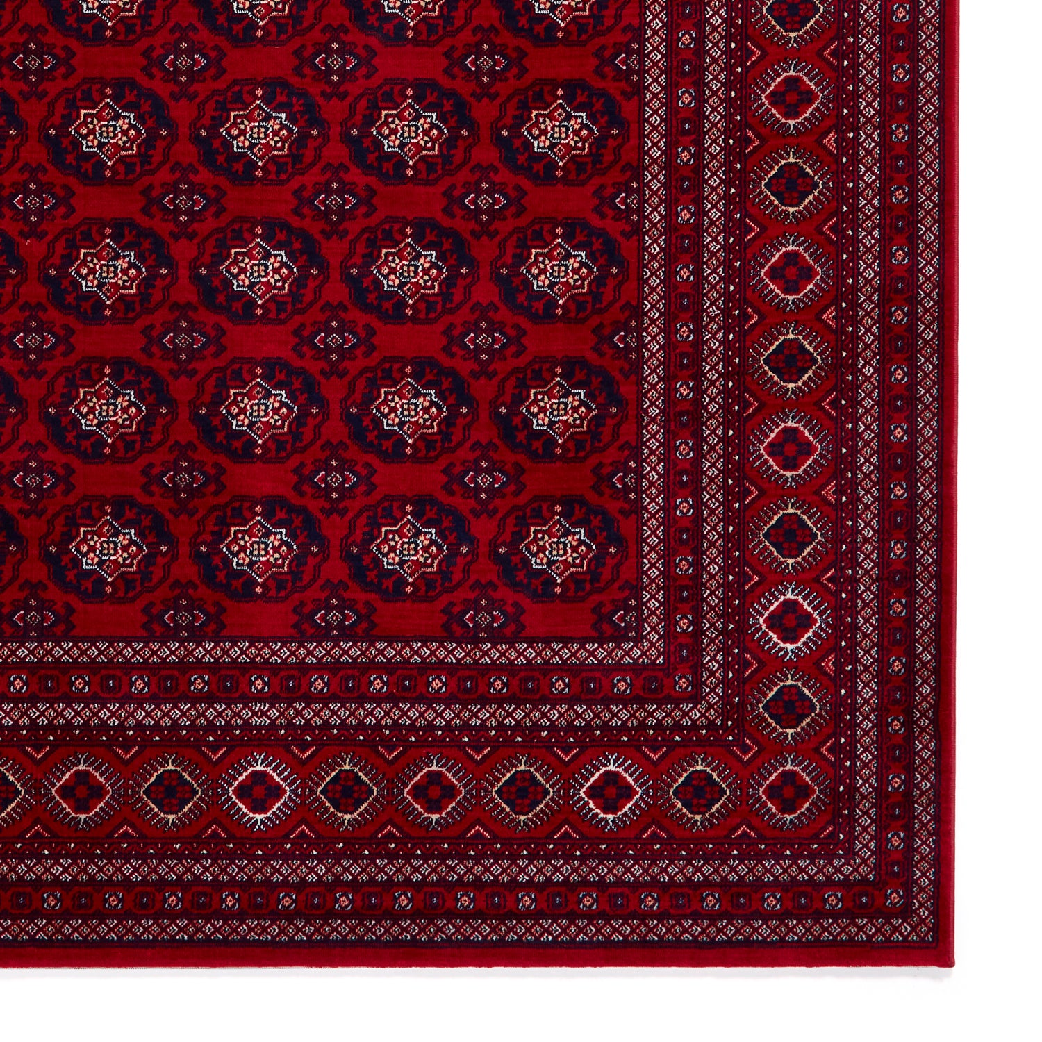 Dubai 62098 Smooth Pile Rug Red