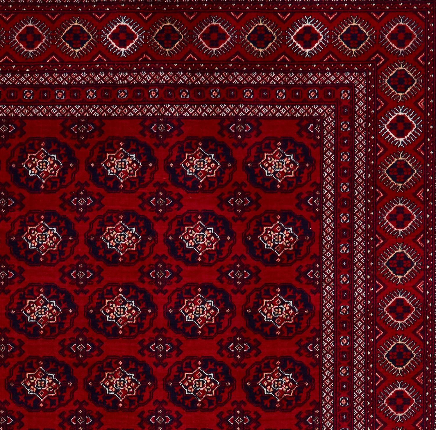 Dubai 62098 Smooth Pile Rug Red