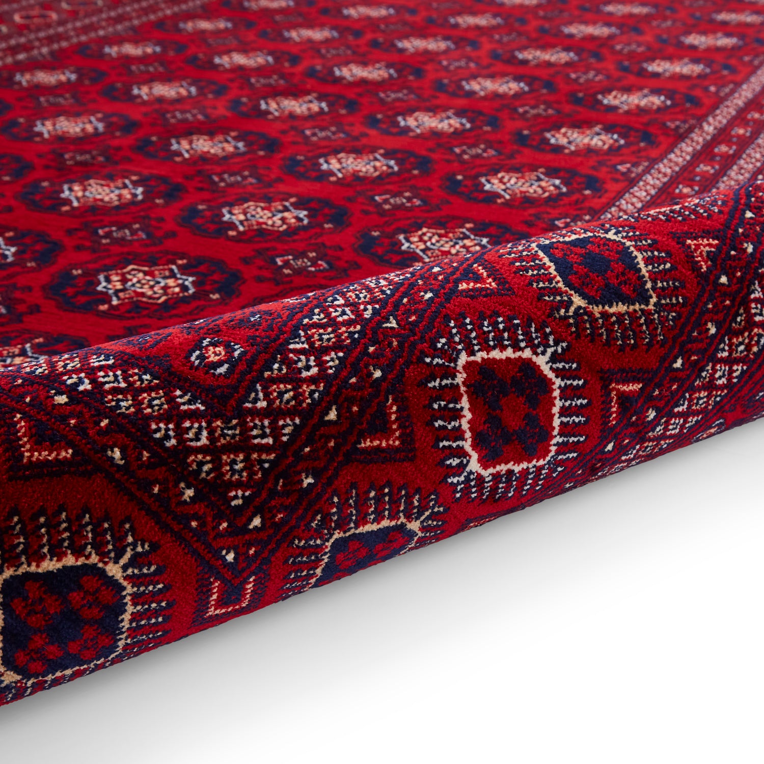 Dubai 62098 Smooth Pile Rug Red