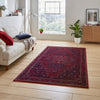 Dubai 62101 200cm x 290cm Smooth Pile Rug Red