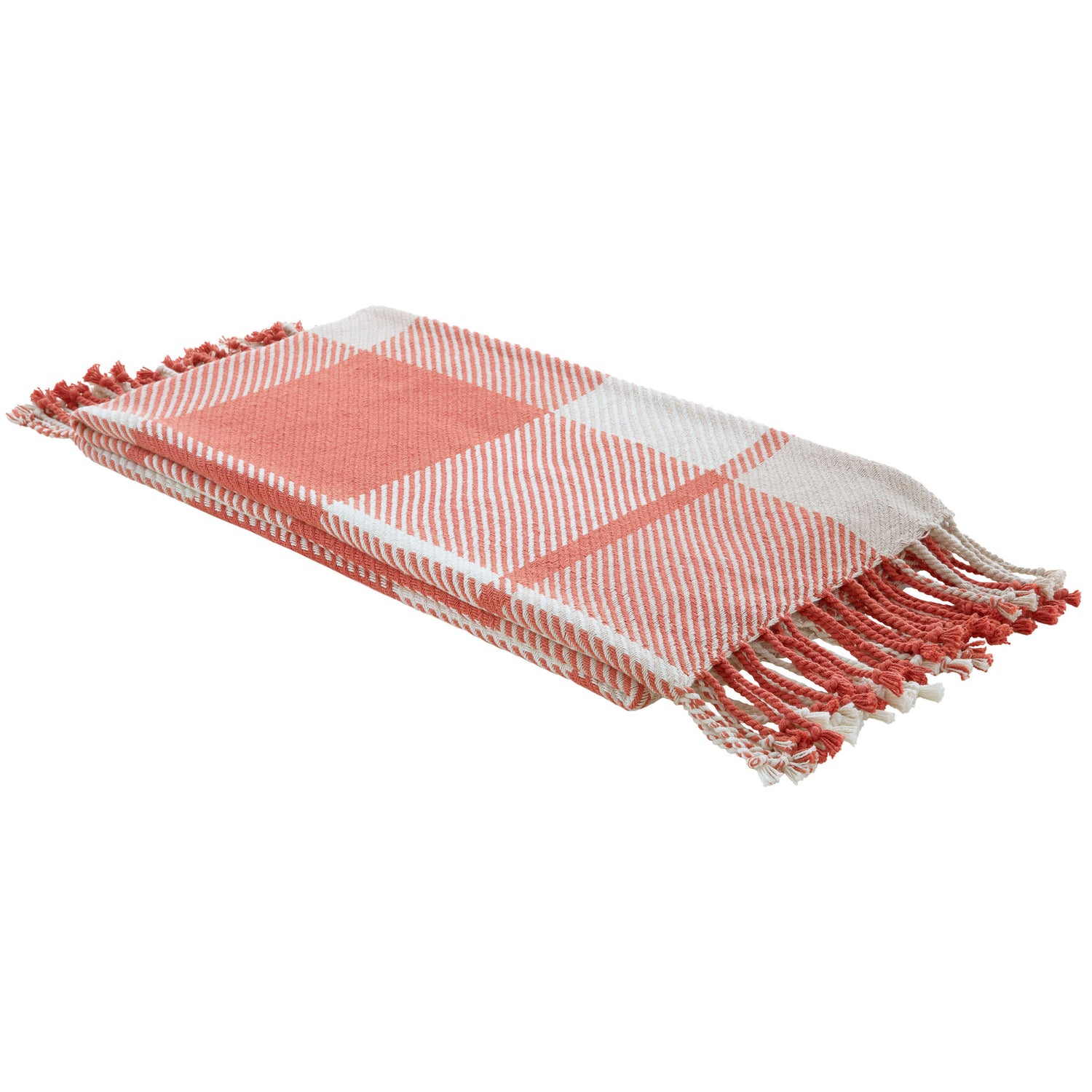 Laura Ashley Dylan 150cm x 200cm Throw Terracotta