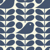 Orla Kiely Early Bird Made to Measure Curtain Dark Marine