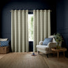 Emily Bond George Stripe Made to Measure Curtain Indigo