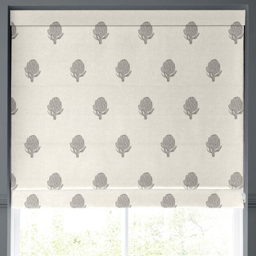 Emily Bond Globe Made to Measure Roman Blind Pebble