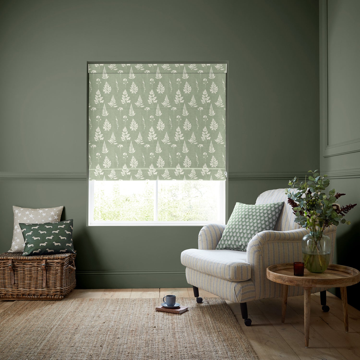 Emily Bond Tynesfield Made to Measure Roman Blind Sage